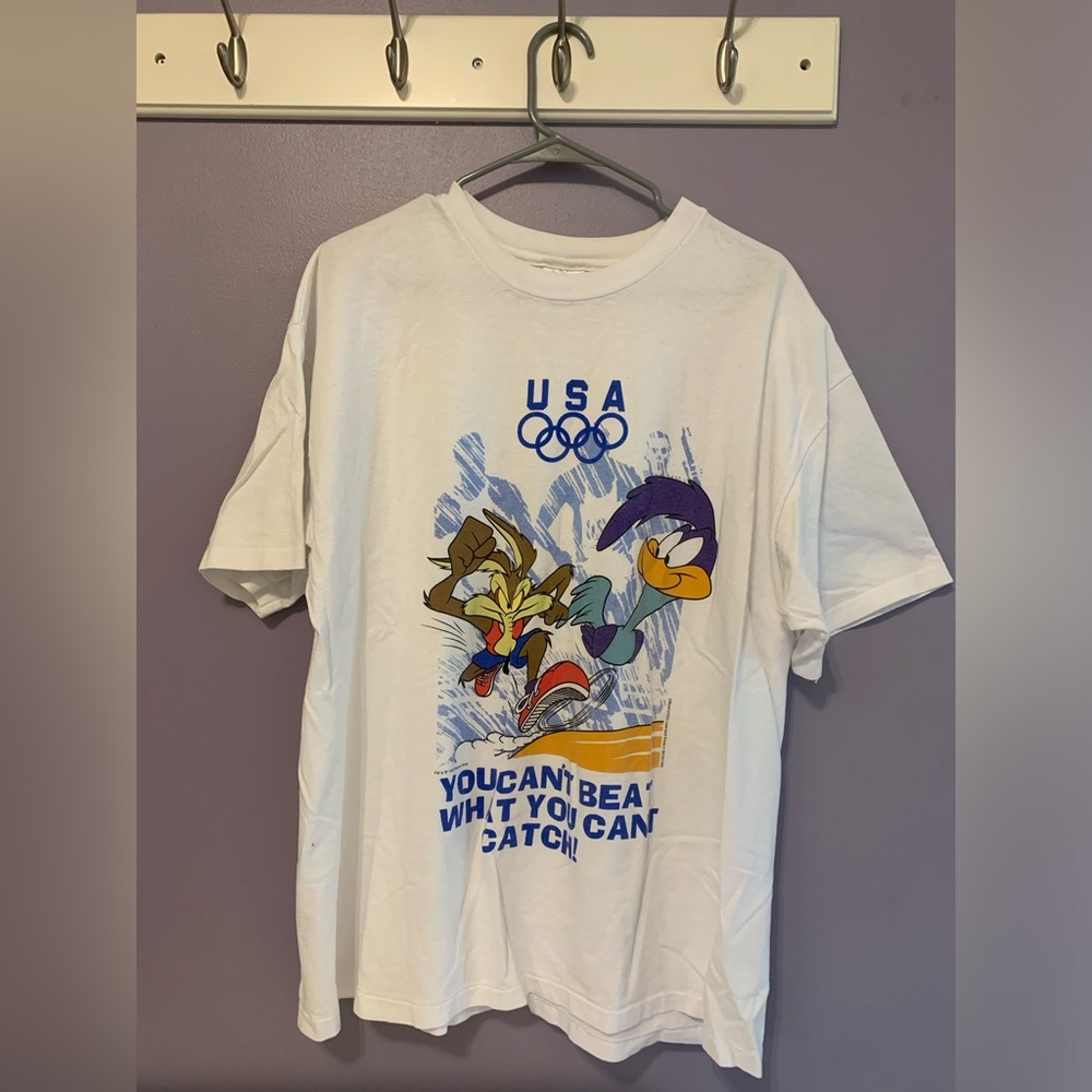 Vintage Roadrunner x USA Olympics t shirt XL